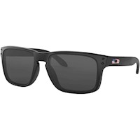 Oakley Holbrook OO9102 Gafas de Sol para Hombre | Matte Black Flag Icon / Grey