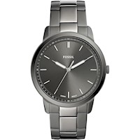 Fossil FS5459 reloj minimalista de cuarzo para hombre con correa de cuero