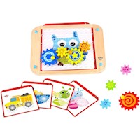 JUEGO ROMPECABEZAS DE ENGRANAJES DE MADERA FAT BRAIN TOYS