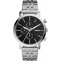 Fossil BQ2328IE reloj Luther cuarzo en acero para hombre | Plateado