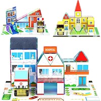 SET BLOQUES MAGNÉTICOS TEMÁTICO 3 EN 1 PICASSOTILES