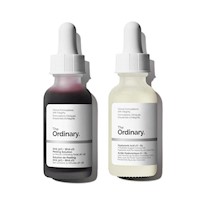 The Ordinary peeling AHA 30% + BHA 2% y sérum Ácido Hialurónico 2% + B5