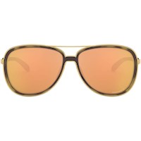 Oakley OO4079 Feedback Aviator Gafas de Sol para Mujer | Brown Tortoise Gold / Prizm Rose Gold Polarized