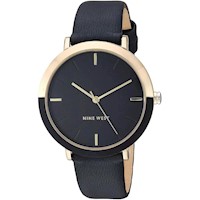 Nine West NW/2346GPGN reloj para dama con correa clásica