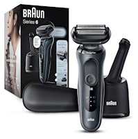 Braun maquina de afeitar eléctrica para hombres, serie 6 6075cc