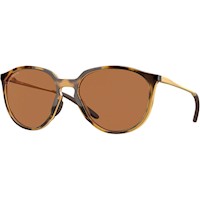 Oakley OO9288 Sielo Gafas de Sol para Mujer | Polished Brown Tortoise / Prizm Bronze Polarized