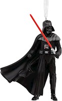 HALLMARK ADORNO DE NAVIDAD, STAR WARS DARTH VADER CON SABLE DE LUZ