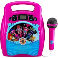 eKids Trolls World Tour karaoke portátil Bluetooth MP3 con luces