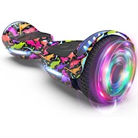 Smart Balance con Dibujos Monopatin Hoverboard Scooter LED Negro