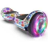 Smart Balance con Dibujos Monopatin Hoverboard Scooter LED Blanco