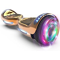 Smart Balance Cromo Monopatin Hoverboard Scooter LED Rosado