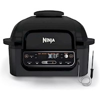 Ninja Parrilla de interior AG300 4 en 1, 4 qt / 3.78 L | Negro