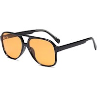 YDAOWKN LENTES DE SOL CLÁSICOS ESTILO AVIADOR VINTAGE PARA MUJERES Y HOMBRES | NARANJA