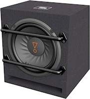 JBL CAJA DE SUBWOOFER CON PUERTO AMPLIFICADO DE 8" CON CONTROL DE NIVEL,NEGRO