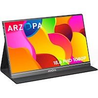 ARZOPA Monitor Portatil 15.6'' 1080P FHD USB C HDMI