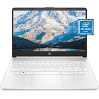 HP Laptop 14" – Intel Celeron N4020, 4GB RAM, 64GB, HD Display, Windows 11 | Snowflake White(TECLADO INGLES)