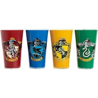 Paladone Harry Potter Hogwarts House Crest, set 4 vasos oficial
