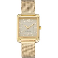 Nine West NW/2090CHGB reloj femenino con correa tipo malla