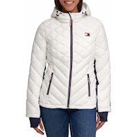 Casaca Tommy Hilfiger con capucha para mujer