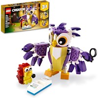 Lego Creator 3 en 1 criaturas fantásticas del bosque conejo búho ardilla