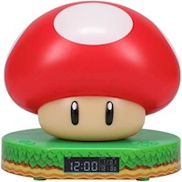 Paladone Super Mario, reloj despertador Mushroom luz y sonido