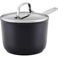 KitchenAid cacerola anodizada dura 3 qt / 2.8 l | Negro mate