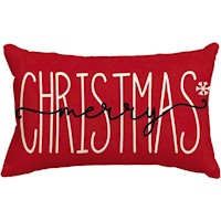 Avoin funda de cojín Colorlife navideña, 30 x 50 cm | Roja