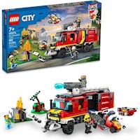 Lego City camión de bomberos set con drones y 3 minifiguras juguete de simulación