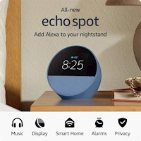 Amazon Echo Spot Con Reloj 2024 | Azul