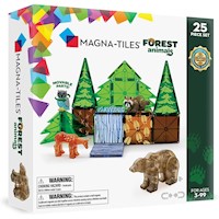 MAGNA-TILES - Forest animales 25-piezas set de construcción magnético