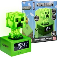 Paladone Minecraft Creeper, reloj despertador luz y sonido