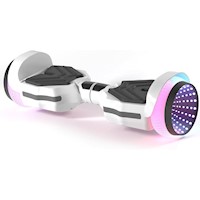 Scooter Electrico LED y Musica Smart Balance Monopatin Hoverboard Blanco