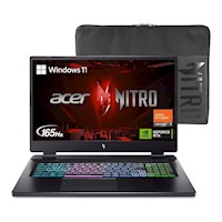 ACER LAPTOP GAMING NITRO 17,AMD RYZEN7,GEFORCE RTX 4050,17,3' 16GB RAM SSD 1TB