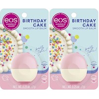 EOS bálsamo labial pack 2 Birthday Cake | 0.25 oz / 7.4 ml