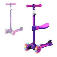 GOTRAX KS1/KS3 - PATINETA PARA NIÑOS, LUZ LED Y MANUBRIO DE 3 ALTURAS