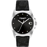 COACH Reloj Greyson Elegante para cada evento Resistente al agua | Silver - Negro