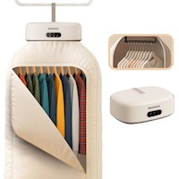 MOJOCO Secadora de Ropa Portátil Mini, Secado Rápido | Blanco Cálido