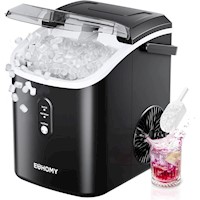 EUHOMY IM-12S-HM Máquina de Hielo Sónico 34 lb/24h | Negro