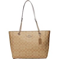 COACH Bolso con cadena Cammie | Caqui