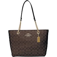 COACH Bolso con cadena Cammie | Marron - Negro