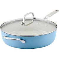 KitchenAid sartén cerámica anodizada dura 5 qt / 4.7 | Terciopelo azul