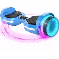 Scooter Electrico LED y Musica Smart Balance Monopatin Hoverboard Celeste