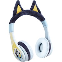 eKids Bluey auriculares Bluetooth infantiles con micrófono y cable auxiliar