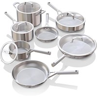 Ninja set cocina C99012 Everclad acero inoxidable 12 piezas, triple capa | Acero Inoxidable