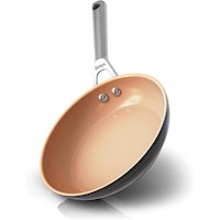 Ninja sartén CW90020 cerámica premium, antiadherente y sin PTFE | Albaricoque