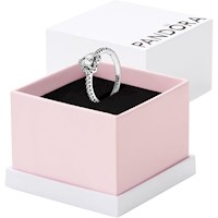 Pandora anillo corazón elevado 5'' / 13 cm | Plata