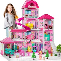 Casa de Princesas con accesorios y muebles para niñas Playset