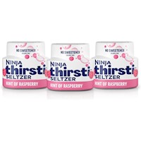 Ninja Agua sabor frambuesa Thirsti WCFRASPAM 12 oz / 355 ml x 3 | Frambuesa