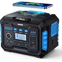 Ruko R299 estación de energía portátil 330 W con carga inalámbrica y linterna