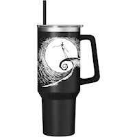 Disney | Vaso de acero inóxidable con asa y pajita de 40 OZ | Jack Black